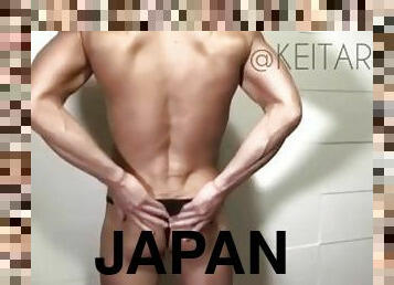 Japanese muscular boy's chewy masturbation?????????????????????????????