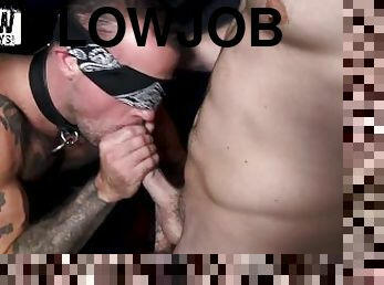 RawFuckBoys - Hot jock gets blowjob from desperate old guy
