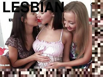 Adorable Trio By Lesbian Love Porn With