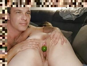 Wet pussy squirts limes