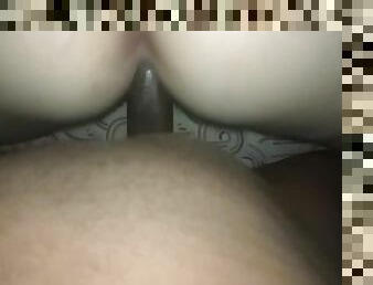 BBW taking BBC doggystyle - cum shot