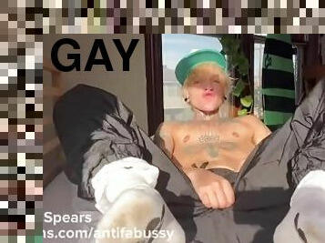 gay, fötter, smutsig, trosor, blond, ensam, twink, tatuering