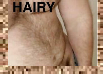 Handsome furry hunk, Koby Falks, reveals his hairy and uncut Australian dick.