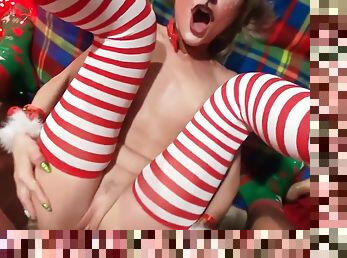 Milf Eating Cum After Hard Anal Sex On Christmas Night