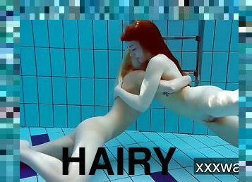 Milana And Katrin Strip Eachother Underwater