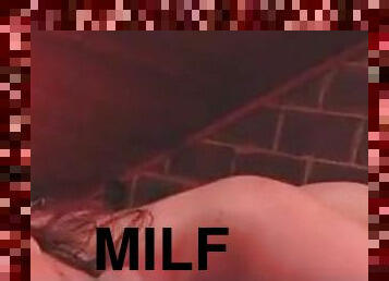 Horny MILF gives blowjob on webcam