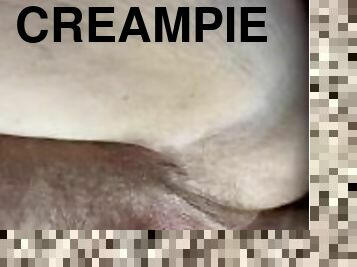 rumpe, fusk, hårete, pussy, amatør, milf, mamma, creampie, bbw, pov