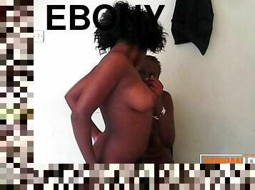 Beautiful Ebony Lesbian Seduces Friend