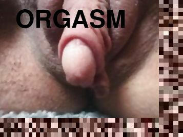 klit, fed, kæmpestor, onani, orgasme, fisse-pussy, massage, store-sorte-skønheder, afrivning, perverst