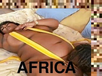 African Husband Fucks Huge Ebony Visitor