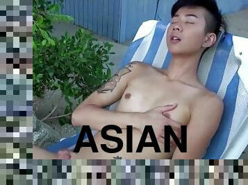 PETERFEVER Adorable Asian Twink Nolan Knox Masturbates Solo