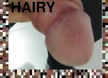 Hairy Dick needs to pee