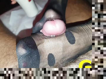 Nylon Footjob