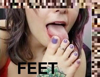stopala-feet, pov, slatki, slatko, pušenje-sucking, prsti