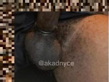 Black Cock Milking With Cock Rings and  Precum