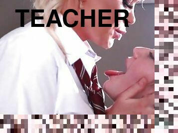 gammel, skolejente, lærer, amatør, blowjob, cum, 18år, britisk, eldre-older, uniform