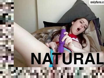 Big Natural Tit Babe Loves To Squirt