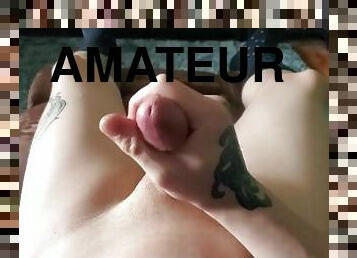 amatör, cumshot, gigantisk-kuk, gay, pov, sprut, ensam, twink, tatuering, kuk