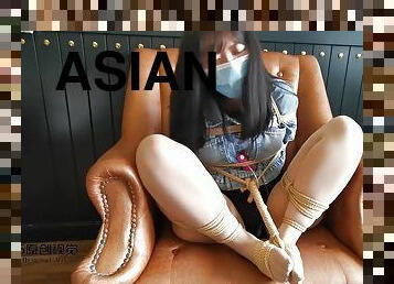 Asian Girl Ball Tied