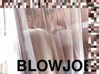 blowjob-seks-dengan-mengisap-penis, kamera, pengintipan, perawan, tersembunyi, pengisapan