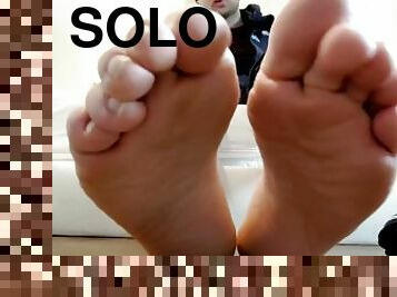 gay, schiave, piedi, solitari