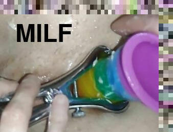 amatør, anal, skønheder, milf, legetøj, fingering, dildo, solo