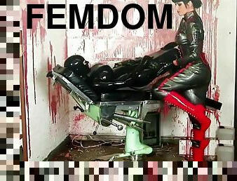 tettone, lesbiche, sadismo-e-masochismo, feticci, latex, brunette, dominazione-femminile