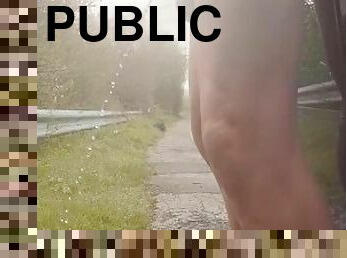 Public piss nude