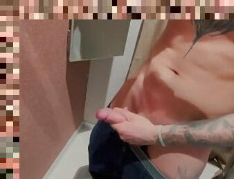 Frenzied masturbation in the fitting room????????