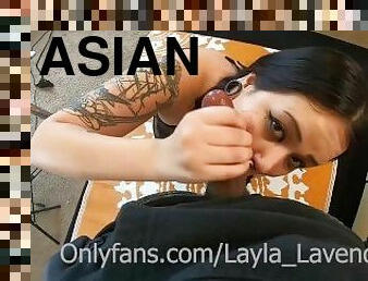Goth Asian Layla Lavender Worships a BBC