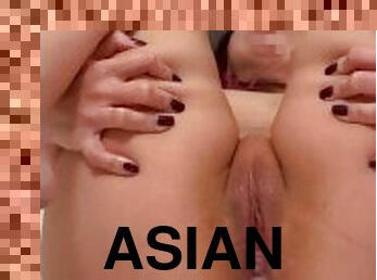 asiatisk, swingers, amatør, babes, stor-pikk, hardcore, creampie, trekant, massiv, hanrei