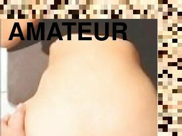 cul, amateur, anal, point-de-vue, ejaculation, bite