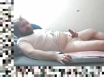 ABDL Little in Onesie Romper uses Cock Extender to Edge his Dick Part 1