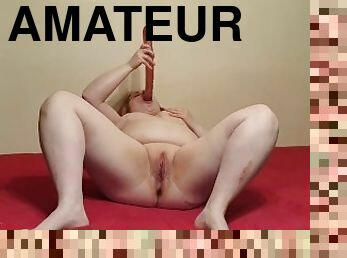 masturbation, orgasme, chatte-pussy, amateur, jouet, belle-femme-ronde, solo