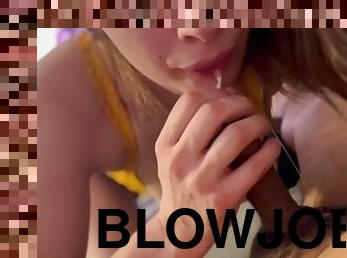 Amazing blowjob by gf