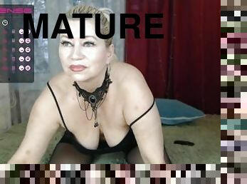 Mature russian whore AimeeParadise: dirty talk and dildo pounding .!.