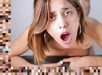 Hot teen recieves facial and keeps getting fucked - Sara Latina