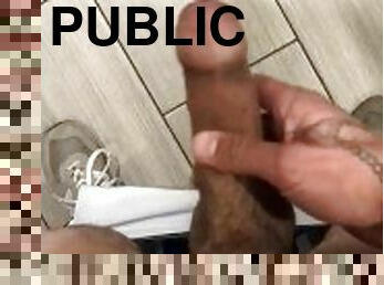 Playing with my dick in public for a fan
