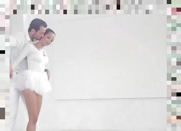 Elegant ballerina francys belle gets smashed by her partner