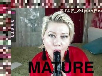 In a private show with my fan)) Hot mature webcam slut AimeeParadise...