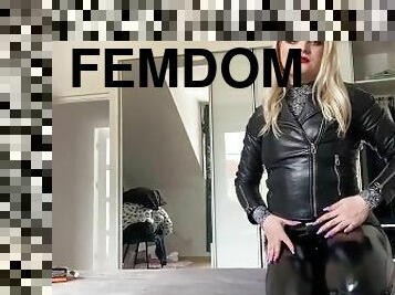 Femdom Goddes locking you in Chasity Cage / POV