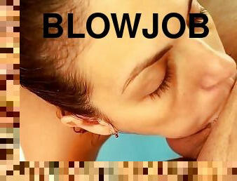 blowjob-seks-dengan-mengisap-penis, deepthroat-penis-masuk-ke-tenggorokan, menelan, berciuman, sperma, buah-zakar, basah, penis, pengisapan