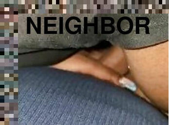 18 y/o neighbor really ENJOYS SUCKING THIS DICK