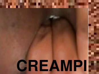 Fingering my creampie