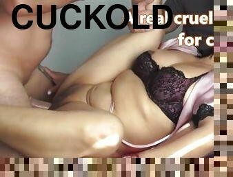 fusk, kone, amatør, creampie, mann, knulling-fucking, hanrei, femdom