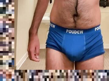 Underwear Bulge in gym locker room