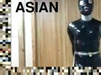 asiatisk, amatør, legetøj, bdsm, slave, fødder, synsvinkel, fetish, latex, bondage