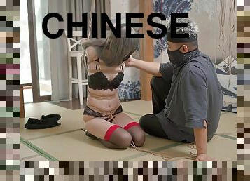 asiatisk, bdsm, strømper, undertøj, fetish, kvælning, kinesisk, bondage, dominans, erotisk