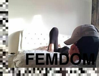 extrem, slclav, picioare, inceandu-se, amanta, dominare, femdom