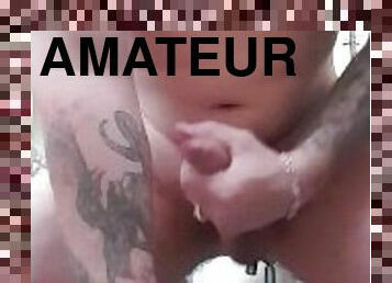 amatör, gay, avrunkning, fötter, ensam, twink, tatuering, kuk